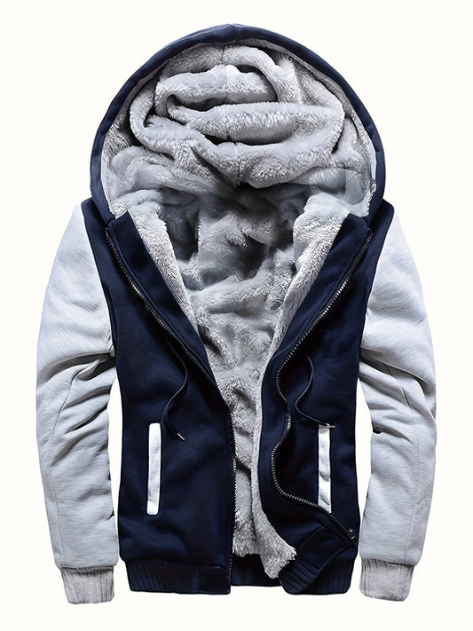 Herren-Fleecejacke | Winddicht, Freizeit | Normale Passform